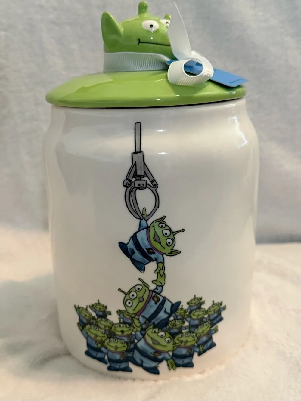 Rae Dunn x Toy Story White Ceramic Double-sided Jar I HAVE BEEN CHOSEN - NWT